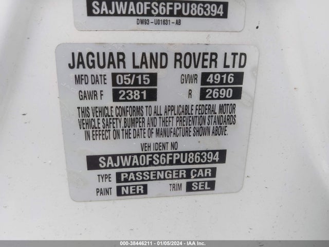 2015 JAGUAR XF SAJWA0FS6FPU86394 Photo 8