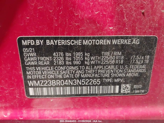 2022 MINI COUNTRYMAN WMZ23BR04N3N52265 Photo 8