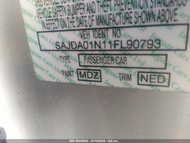 2001 JAGUAR S-TYPE SAJDA01N11FL90793 Photo 8