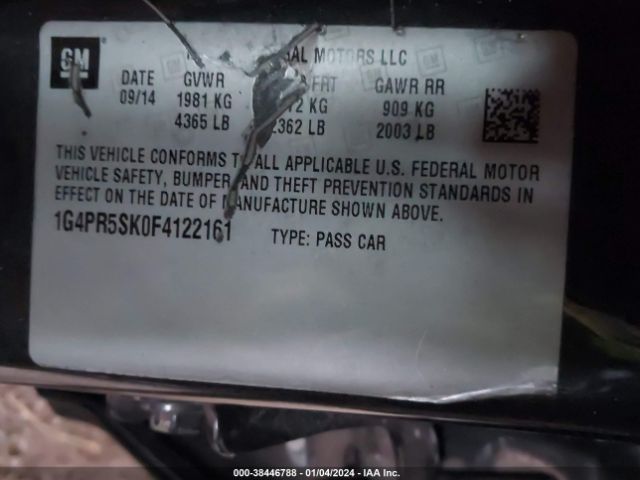 1G4PR5SK0F4122161 Buick Verano Convenience Group