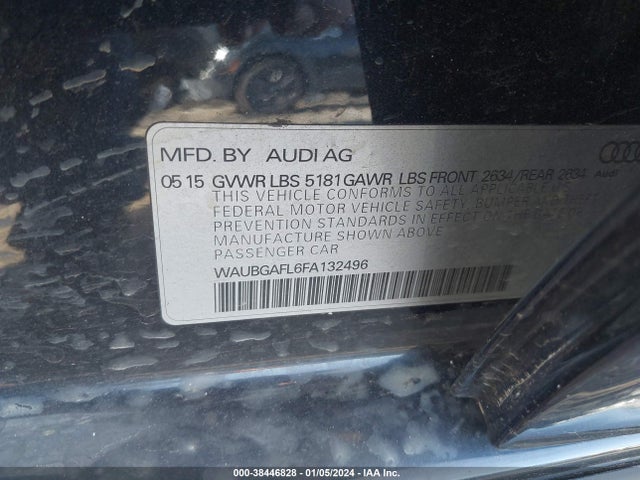 WAUBGAFL6FA132496 Audi S4 3.0t Premium Plus