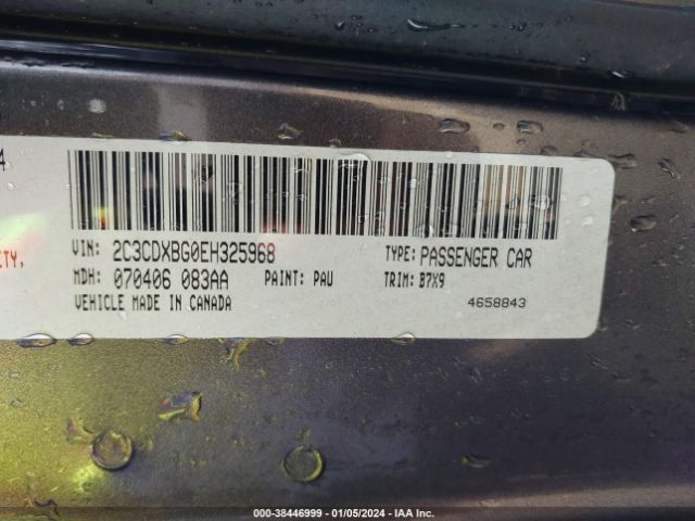 2C3CDXBG0EH325968 Dodge Charger Se