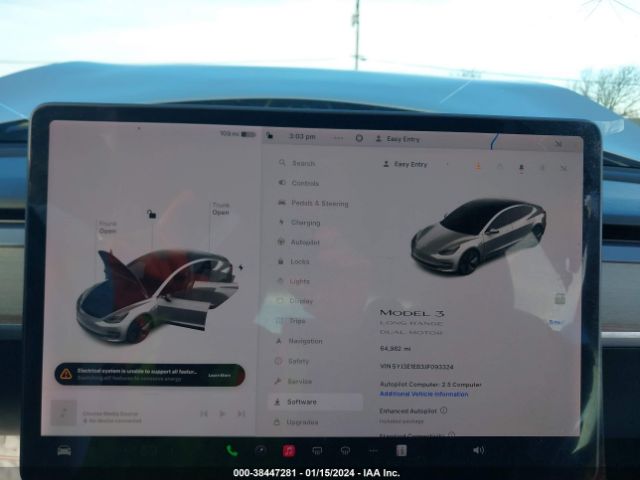 5YJ3E1EB3JF093324 Tesla Model 3 Long Range/performance