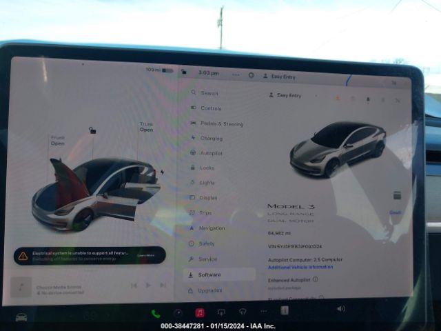 5YJ3E1EB3JF093324 Tesla Model 3 Long Range/performance