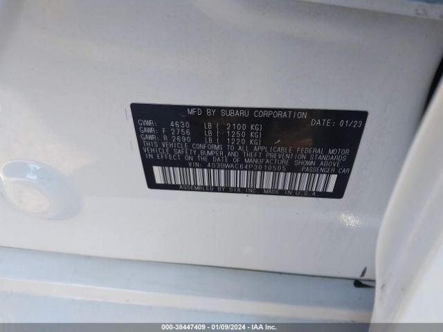 4S3BWAC64P3010505 Subaru Legacy Premium