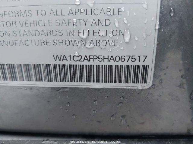 WA1C2AFP5HA067517 Audi Q5 2.0t Premium