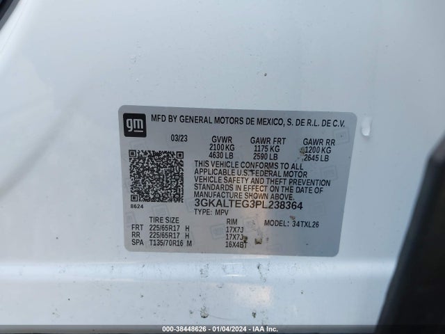 GMC Terrain Awd Sle 2023 3GKALTEG3PL238364 Image 9