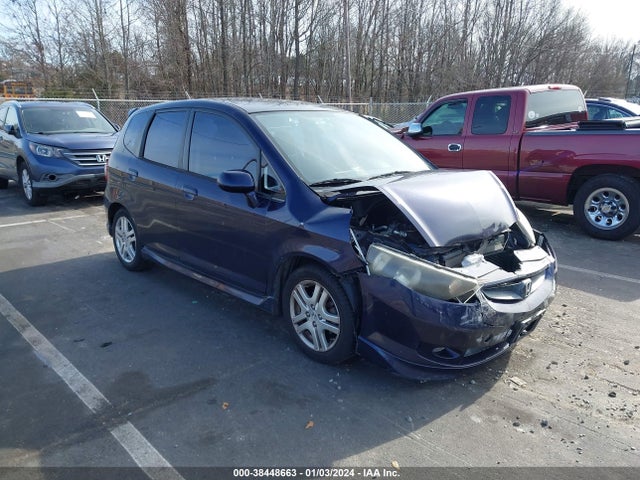 2008 HONDA FIT SPORT VIN: JHMGD38628S017233