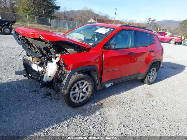 2018 JEEP COMPASS SPORT FWD VIN: 3C4NJCAB2JT214920