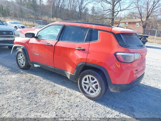 2018 JEEP COMPASS SPORT FWD VIN: 3C4NJCAB2JT214920