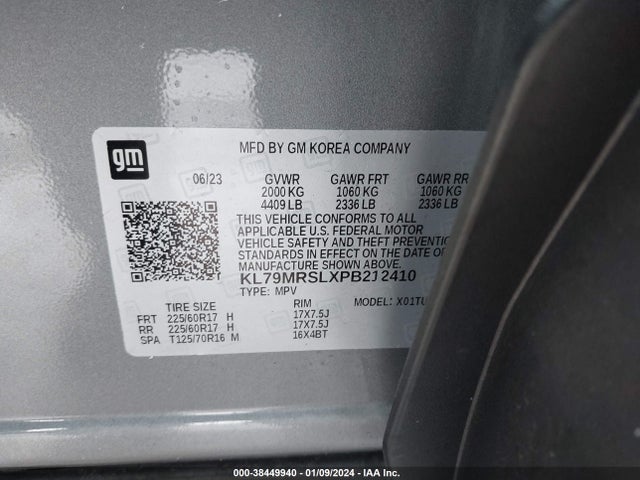 Chevrolet Trailblazer Awd Lt 2023 KL79MRSLXPB212410 Image 9