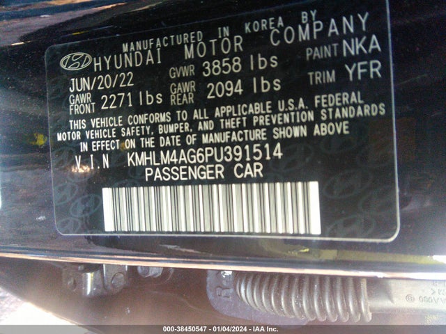 Hyundai ELANTRA SEL 2023 KMHLM4AG6PU391514 Image 9