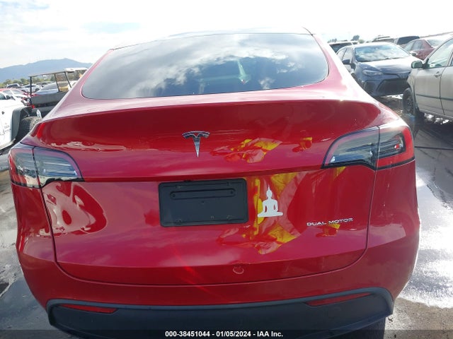 2021 TESLA MODEL Y LONG RANGE DUAL MOTOR ALL-WHEEL DRIVE VIN: 5YJYGDEE2MF084761
