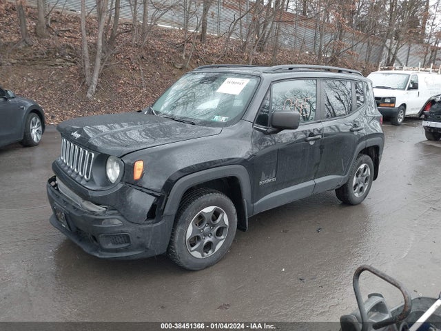 2016 JEEP RENEGADE SPORT VIN: ZACCJBAT2GPD65024