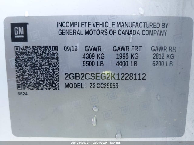 Chevrolet Silverado 2500hd Wt 2019 2GB2CSEG2K1228112 Image 9