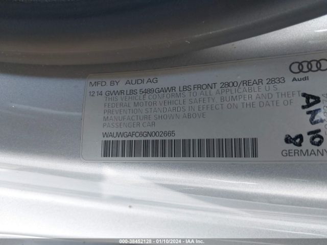 WAUWGAFC6GN002665 Audi A7 3.0t Premium Plus