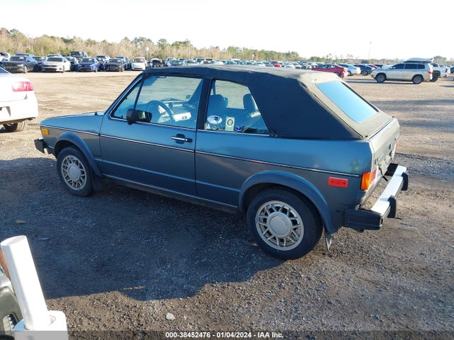 1985 VOLKSWAGEN GOLF CABRIOLET DLX VIN: WVWCA0155FK003106