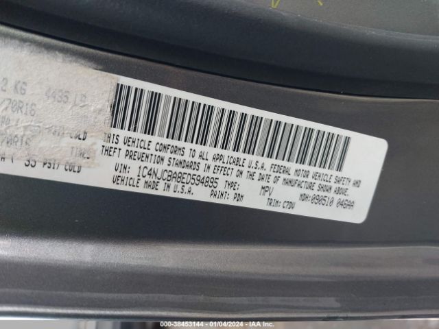 1C4NJCBA8ED594895 Jeep Compass Sport