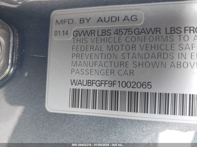 WAUBFGFF9F1002065 Audi A3 2.0t Premium