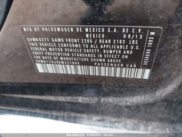 3VWD17AJ3EM221866 Volkswagen Jetta 1.8t Se