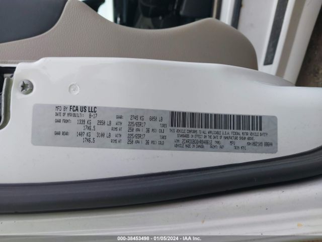 2C4RDGBG6HR848612 Dodge Grand Caravan Se