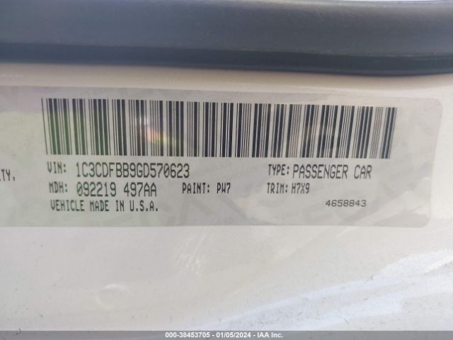 1C3CDFBB9GD570623 Dodge DART SXT