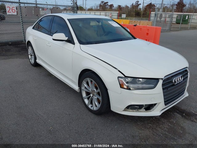 2013 AUDI A4 2.0T PREMIUM VIN: WAUAFAFL8DA146623