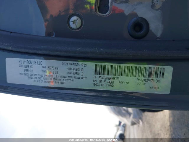 Dodge Challenger Sxt 2019 2C3CDZAG9KH667301 Image 9