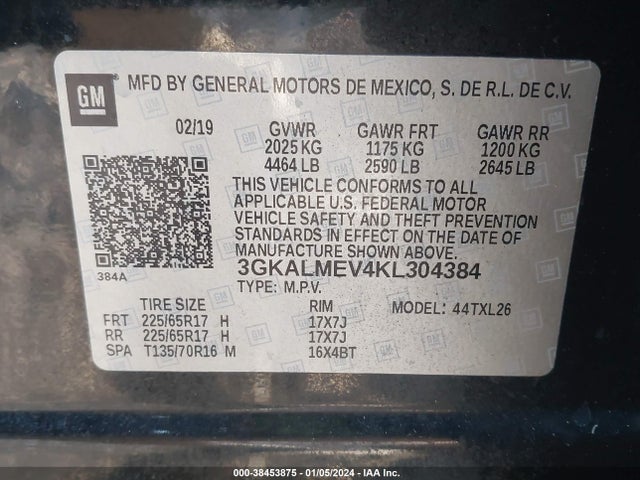 GMC Terrain Sle 2019 3GKALMEV4KL304384 Image 9