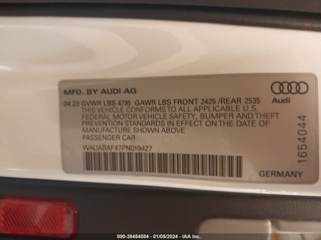 WAUABAF47PN019427 Audi A4 Premium 40 Tfsi Quattro S Tronic