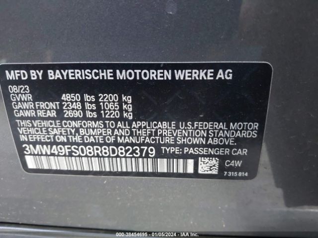 3MW49FS08R8D82379 BMW 3 Series M340i