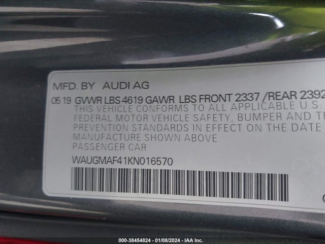 Audi A4 40 Premium/40 Titanium Premium 2019 WAUGMAF41KN016570 Image 9