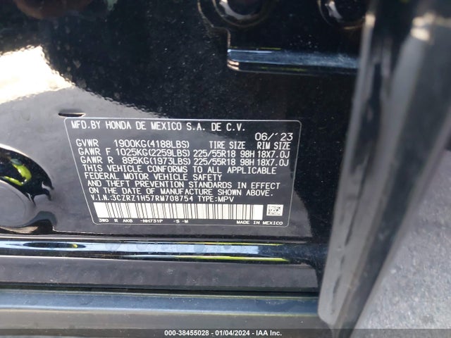 Honda HR-V 2024 3CZRZ1H57RM708754 Image 9
