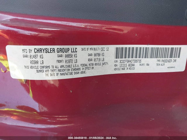 2013 FIAT 500 3C3CFFBR4DT599735 Photo 8