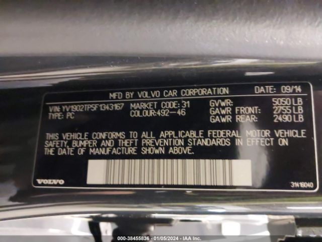 YV1902TP5F1343167 Volvo S60 T6 R-design