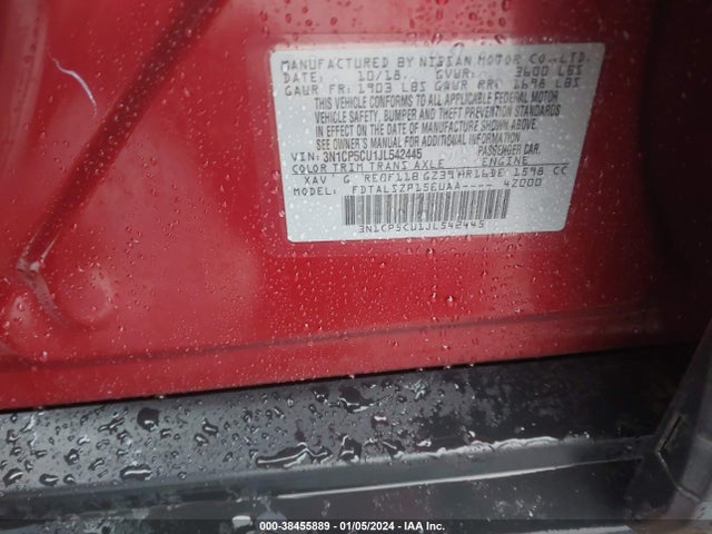 Nissan KICKS SV 2018 3N1CP5CU1JL542445 Image 9