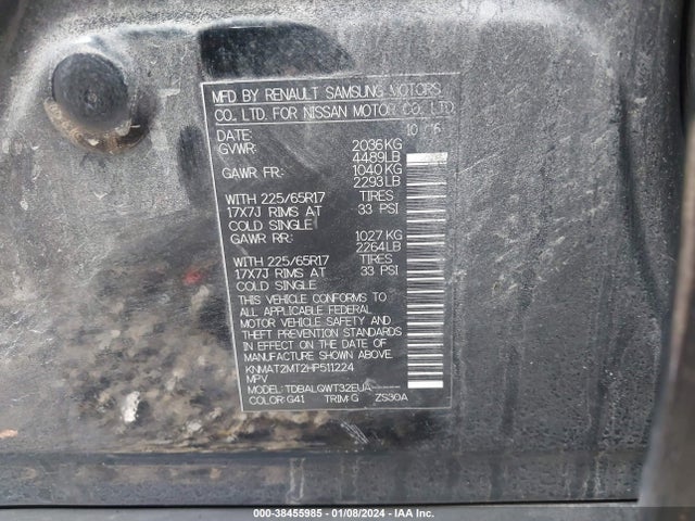 Nissan ROGUE SV 2017 KNMAT2MT2HP511224 Image 9