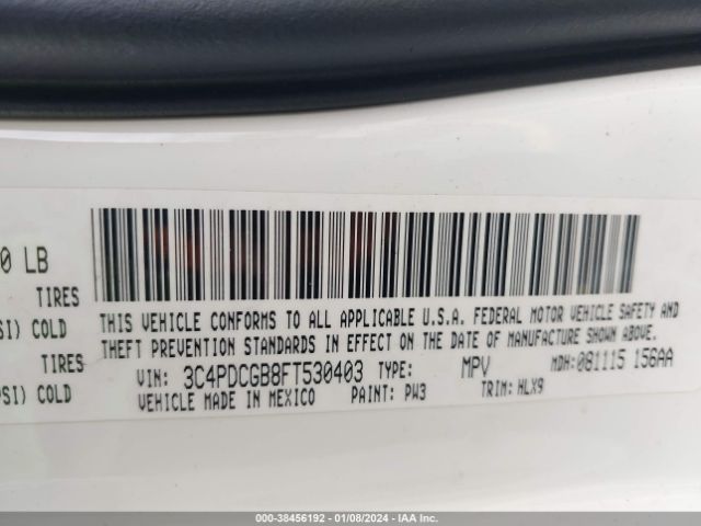 3C4PDCGB8FT530403 Dodge Journey Crossroad