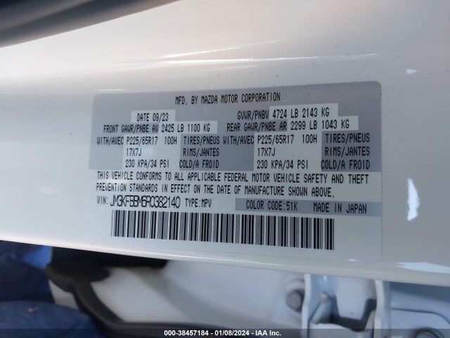 JM3KFBBM6R0382140 Mazda Cx-5 2.5 S Select