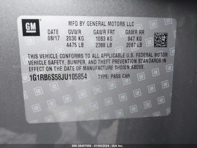 Chevrolet Volt Premier 2018 1G1RB6S58JU105854 Image 9