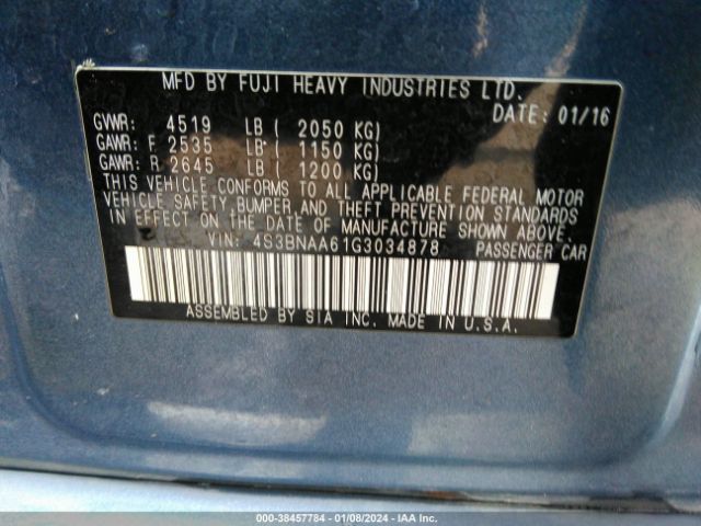 4S3BNAA61G3034878 Subaru Legacy 2.5i