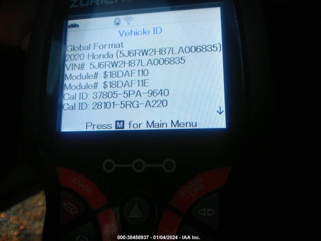 Honda Cr-v Awd Ex-l 2020 5J6RW2H87LA006835 Image 9