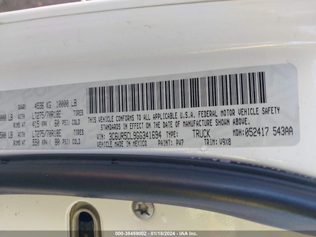 RAM 2500 Tradesman 2016 3C6UR5CL9GG341694 Image 9