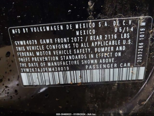 3VW2K7AJ0EM438019 Volkswagen Jetta 2.0l S