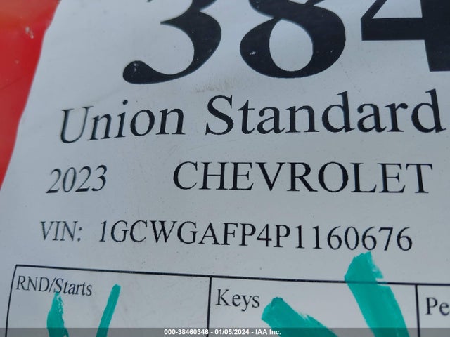 Chevrolet Express Cargo Rwd 2500 Regular Wheelbase Wt 2023 1GCWGAFP4P1160676 Image 9