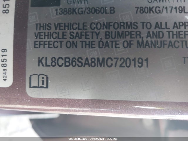 Chevrolet Spark Fwd Ls Automatic 2021 KL8CB6SA8MC720191 Image 9