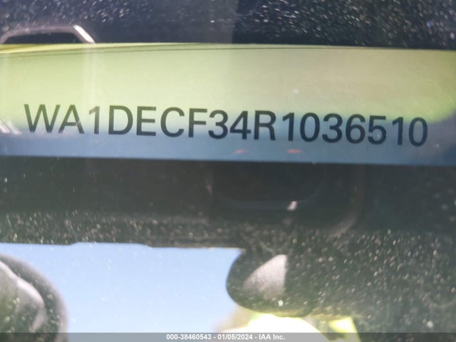 2024 AUDI Q3 PREMIUM 45 TFSI S LINE QUATTRO TIPTRONIC VIN: WA1DECF34R1036510