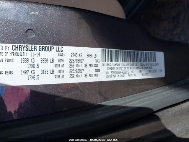 2C4RDGBGXFR598112 Dodge Grand Caravan Avp/se
