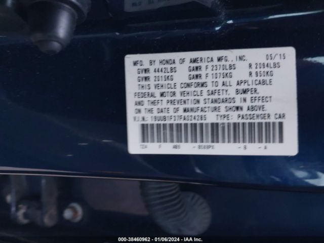 19UUB1F37FA024285 Acura TLX