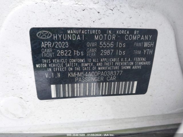 KMHM54AC0PA038377 Hyundai Ioniq 6 Limited